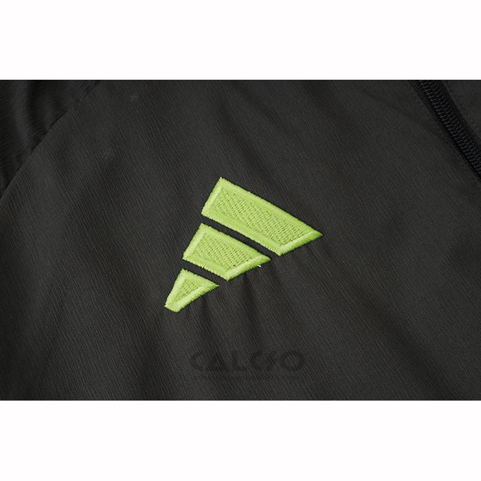 Tuta da Track di Giacca a Vento Real Madrid 2025-2026 Grigio Verde